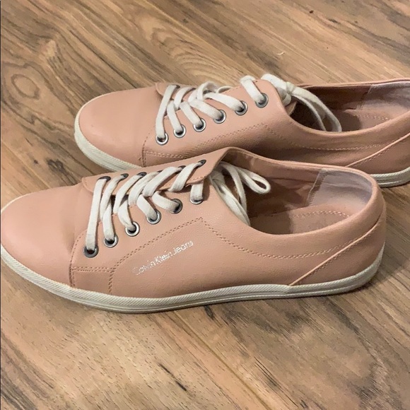 calvin klein pink sneakers